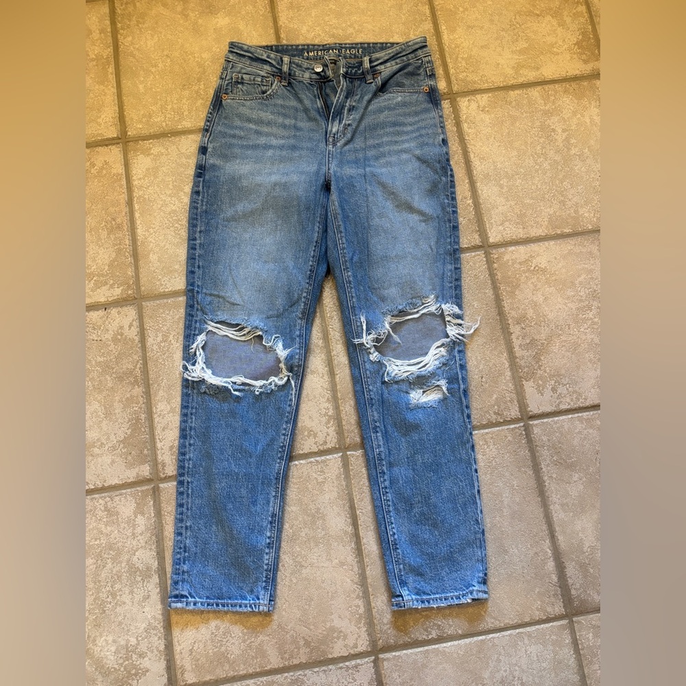 Distressed Blue Women's Jeans